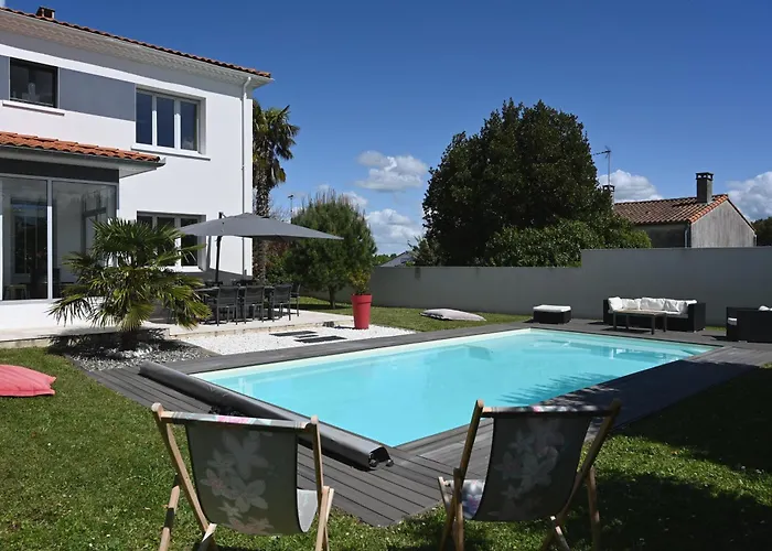 La Palmier - Piscine Avec Grand Jardin * Meschers-sur-Gironde